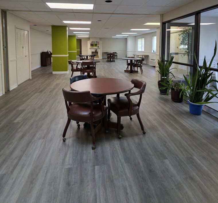 Community room with seating