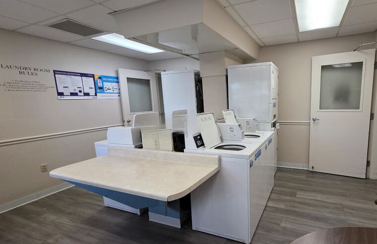 On-site laundry facility